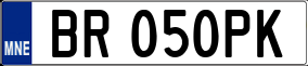 Trailer License Plate